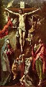El Greco, Christus am Kreuz, mit Maria, Johannes und Maria Magdalena